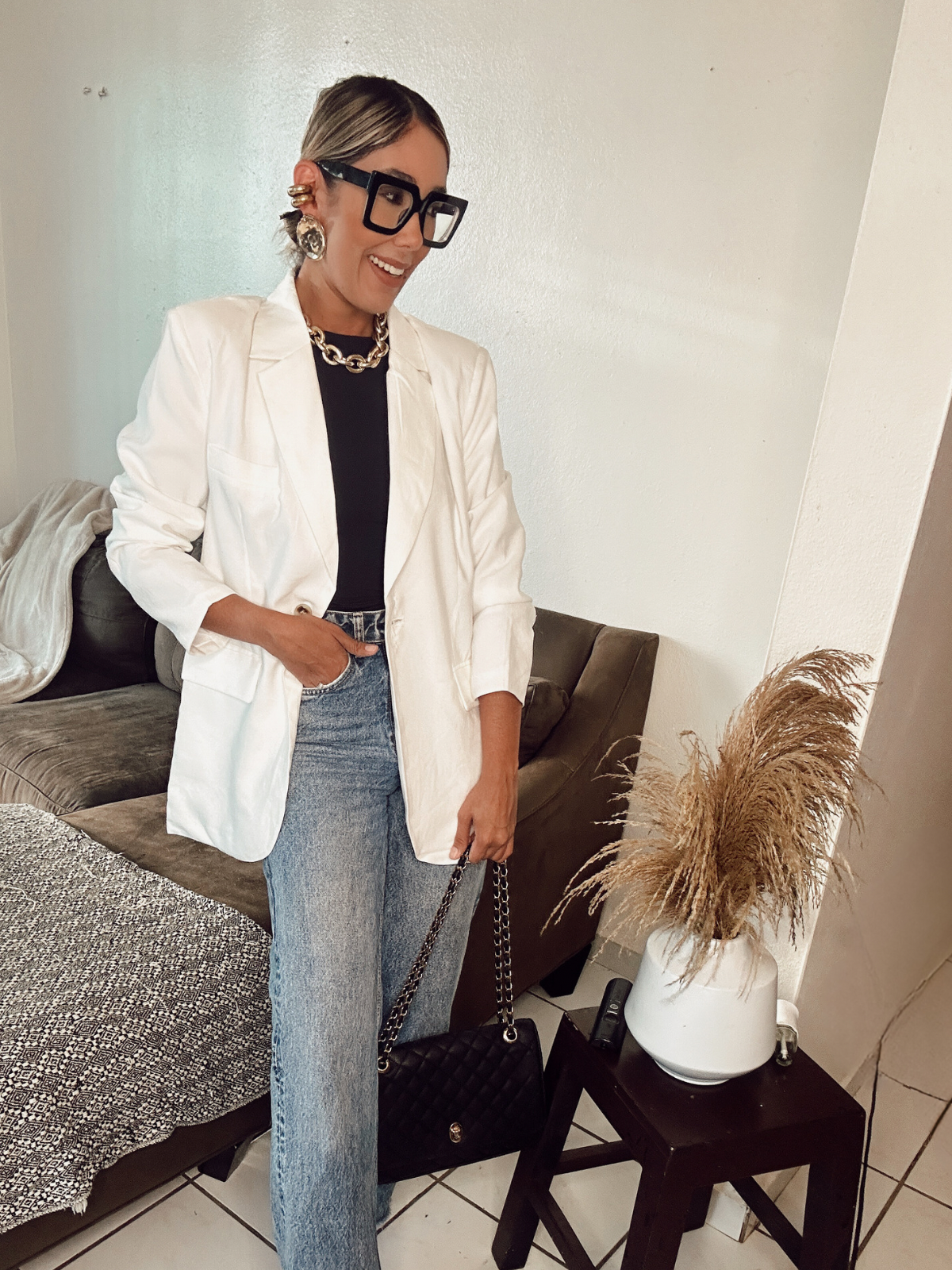 Taylor Oversized Single Button Blazer