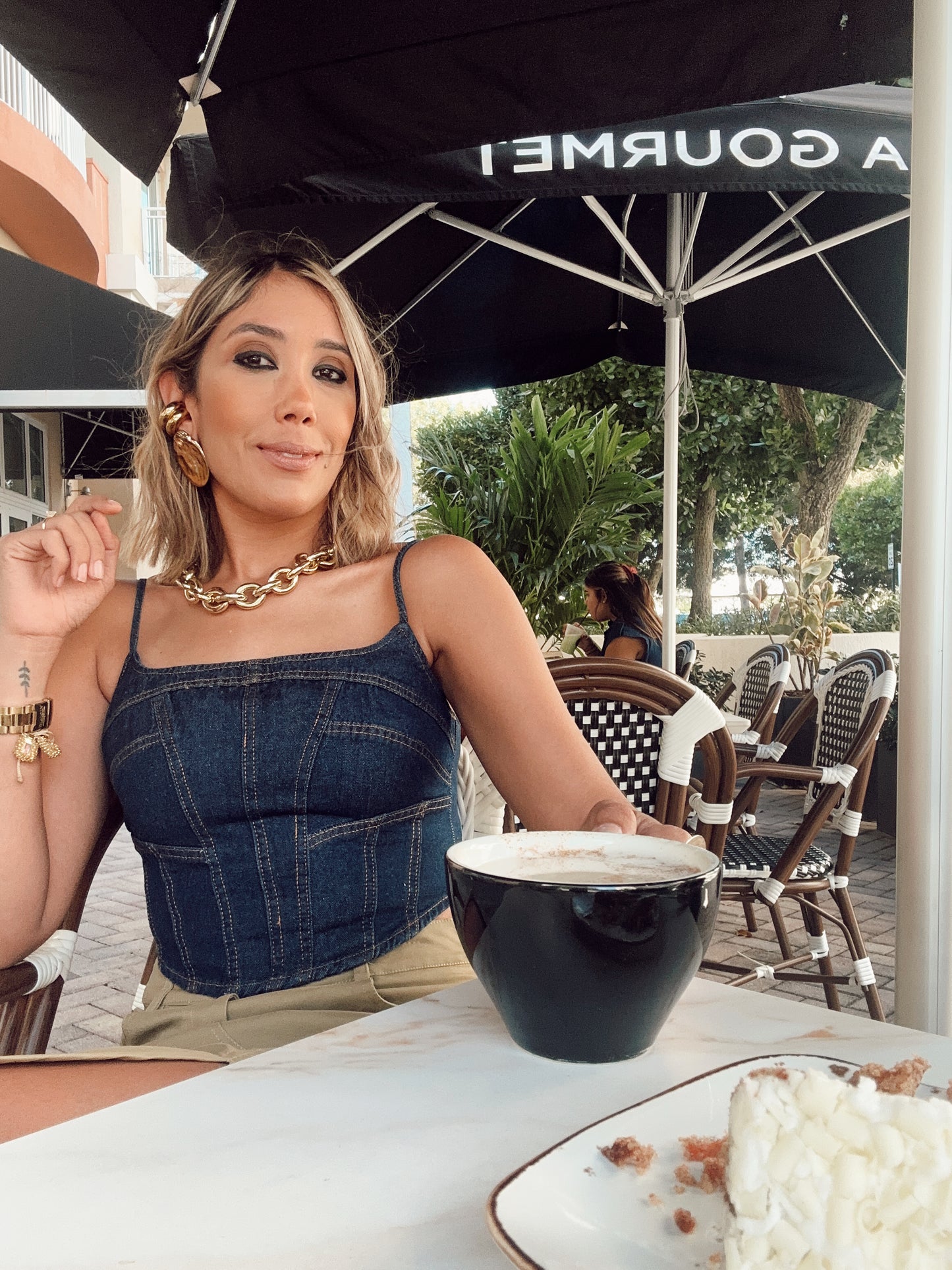 Denim Affair Crop Top