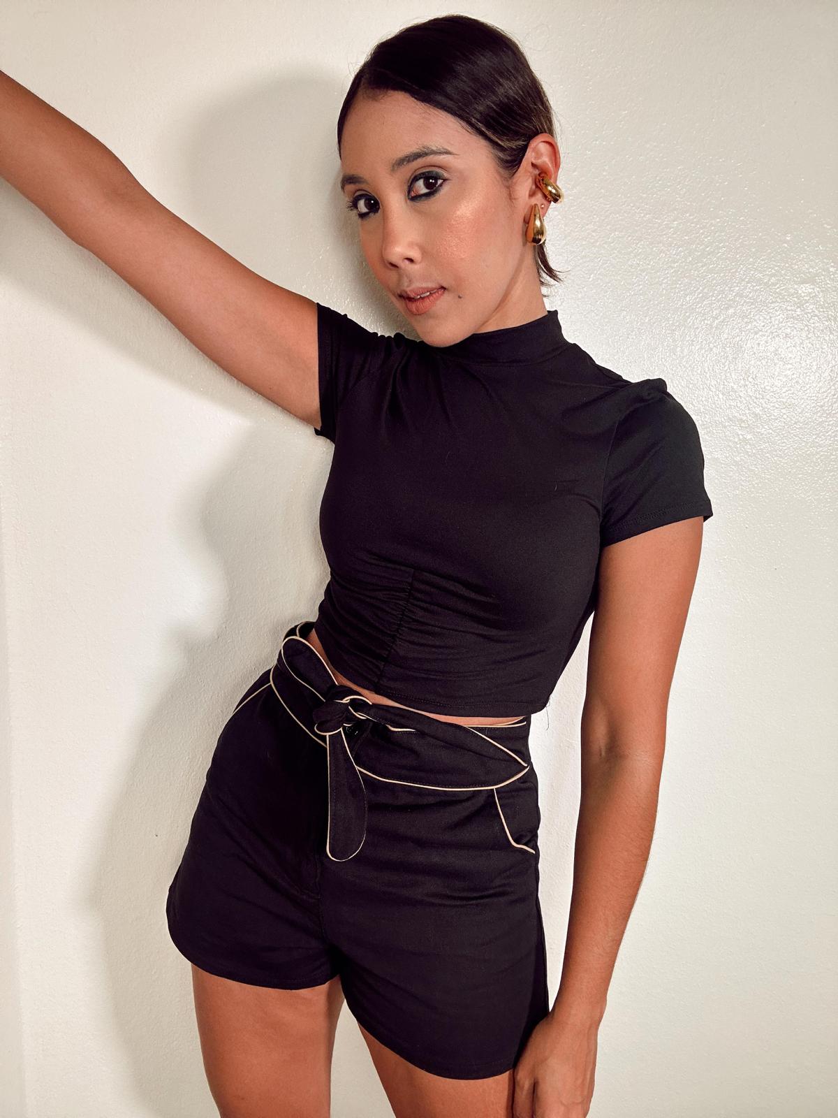Ramona Mocked Neck Tee