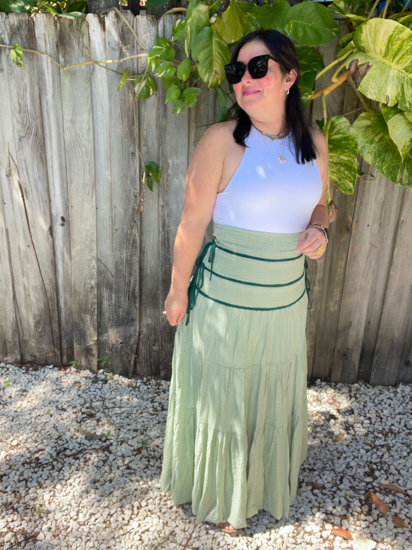Versatile Tiered Maxi Skirt/Midi Dress