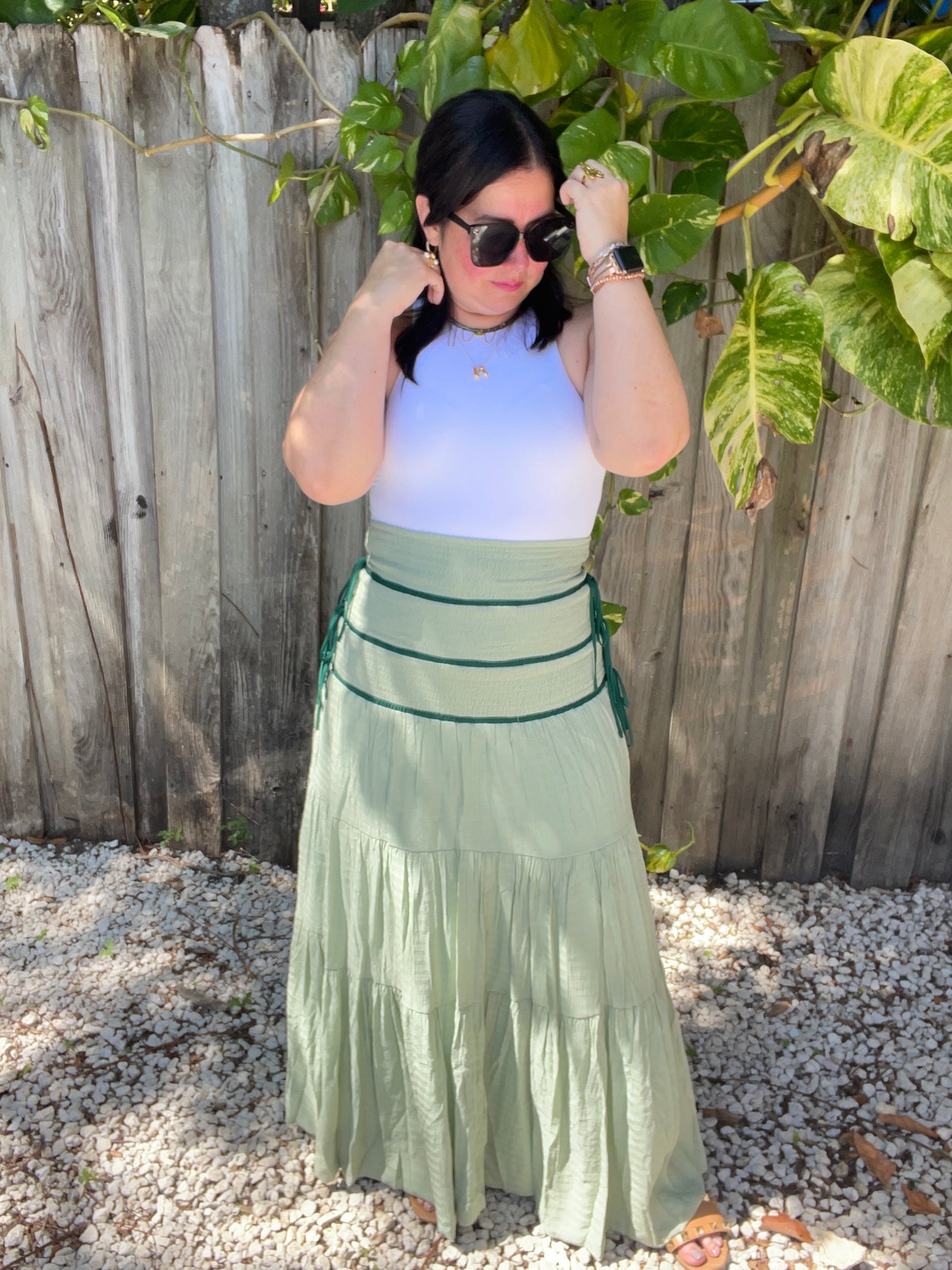 Versatile Tiered Maxi Skirt/Midi Dress
