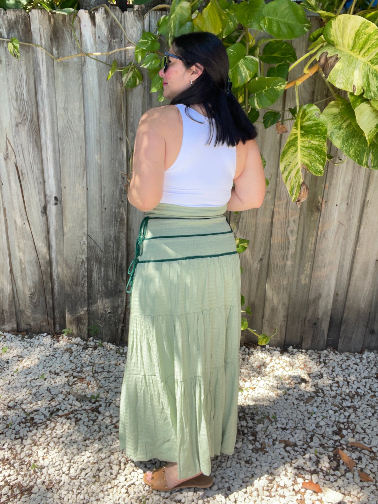 Versatile Tiered Maxi Skirt/Midi Dress
