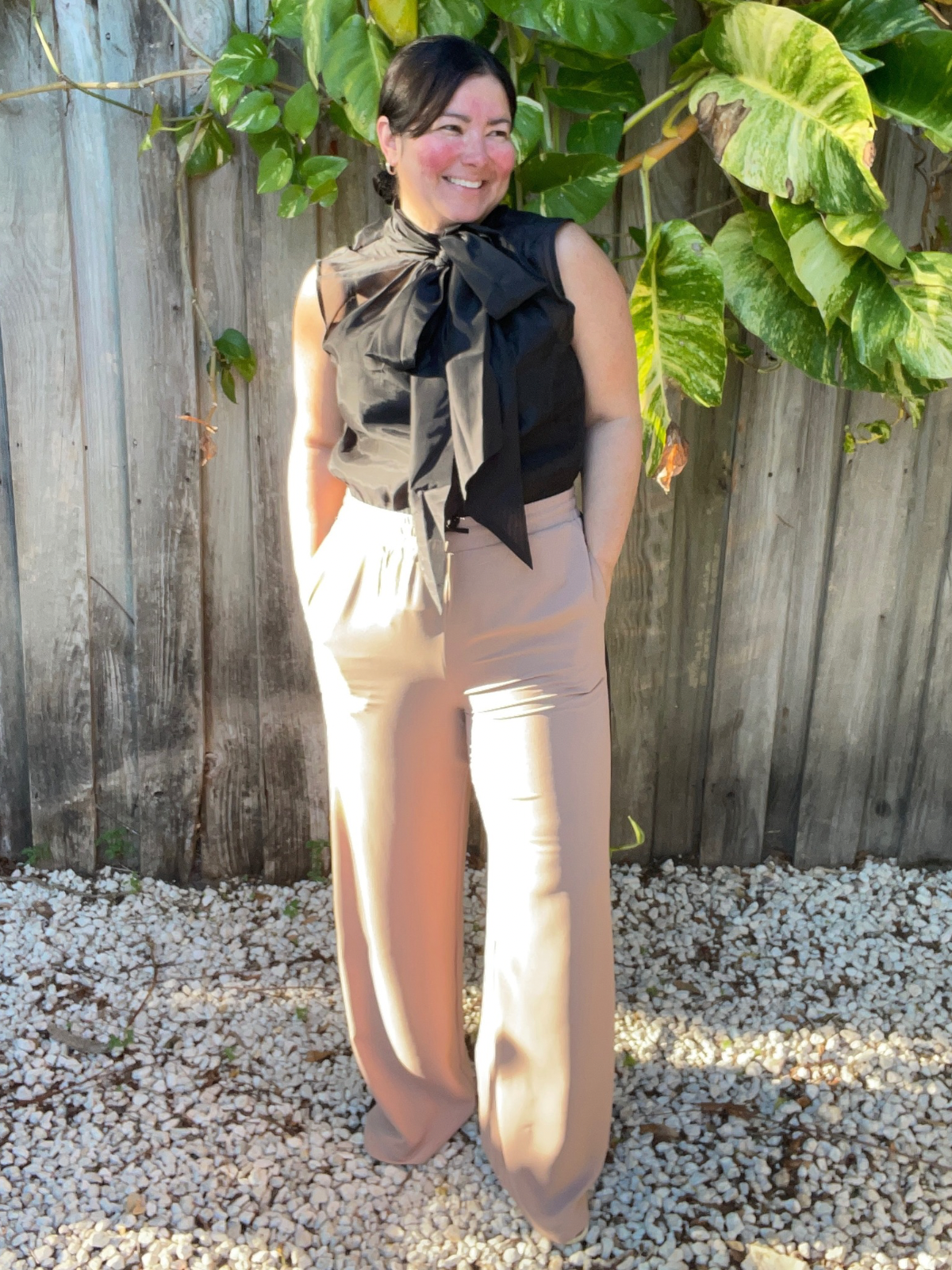 Coco and Sky Striped Wide Leg Pants