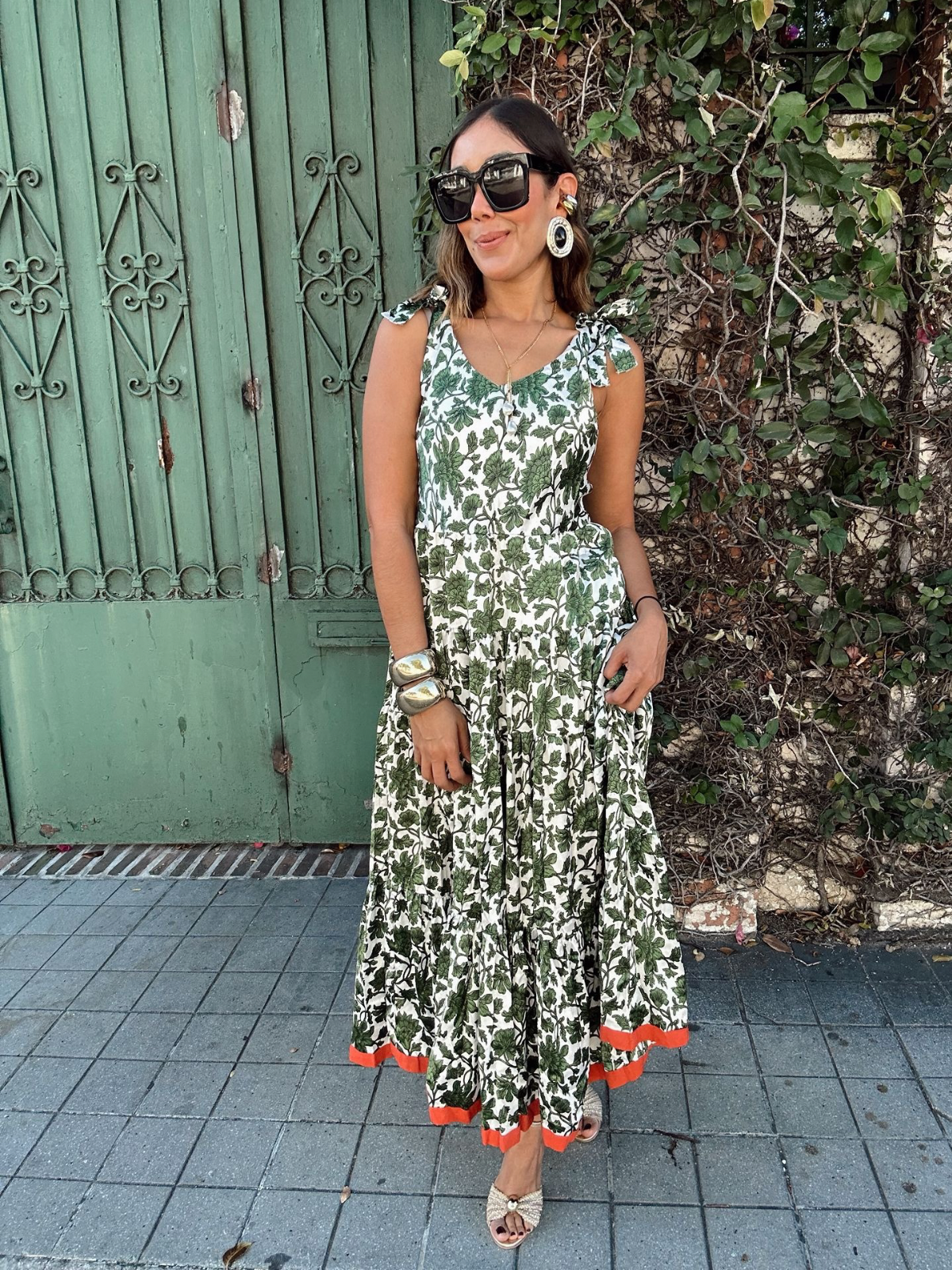 chinese dress ladies Renata Contrast Maxi Dress