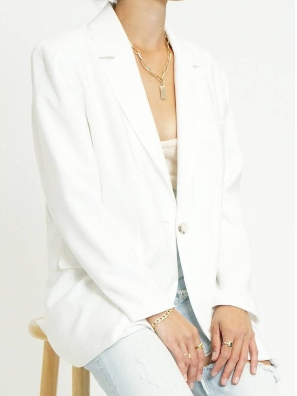 Taylor Oversized Single Button Blazer