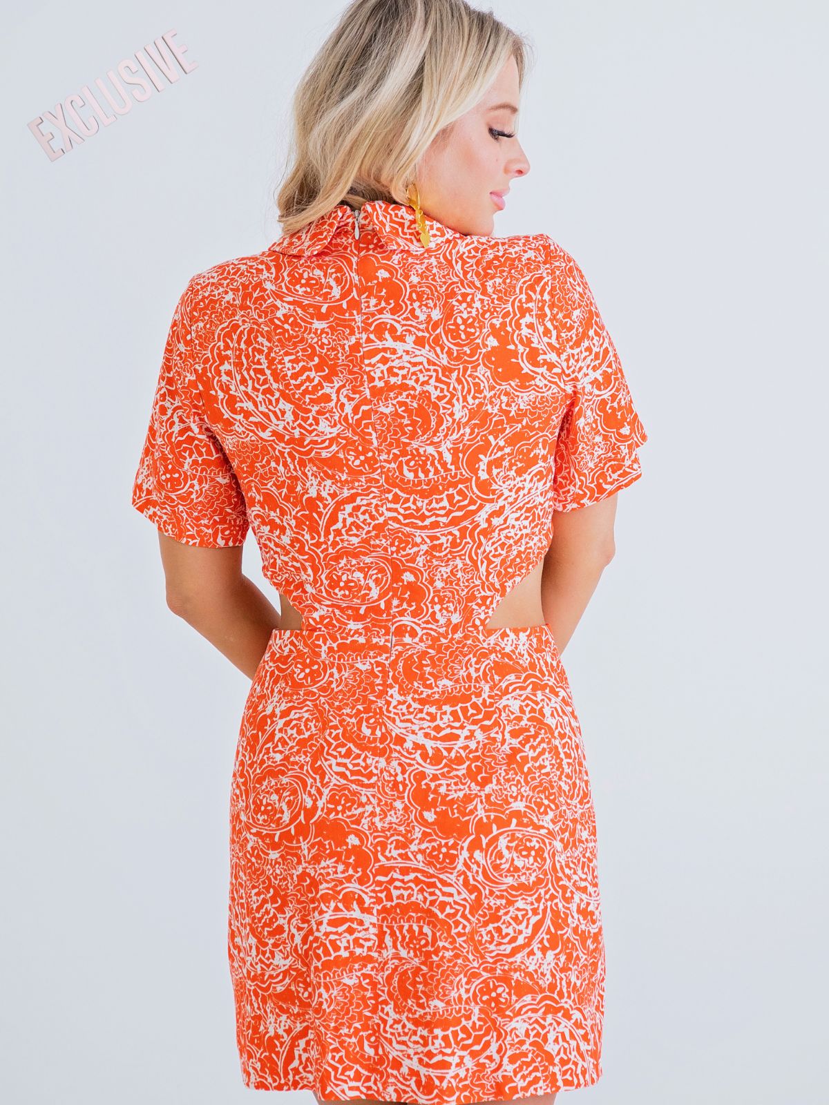 Naples Vibrant Cut Out Mini Dress