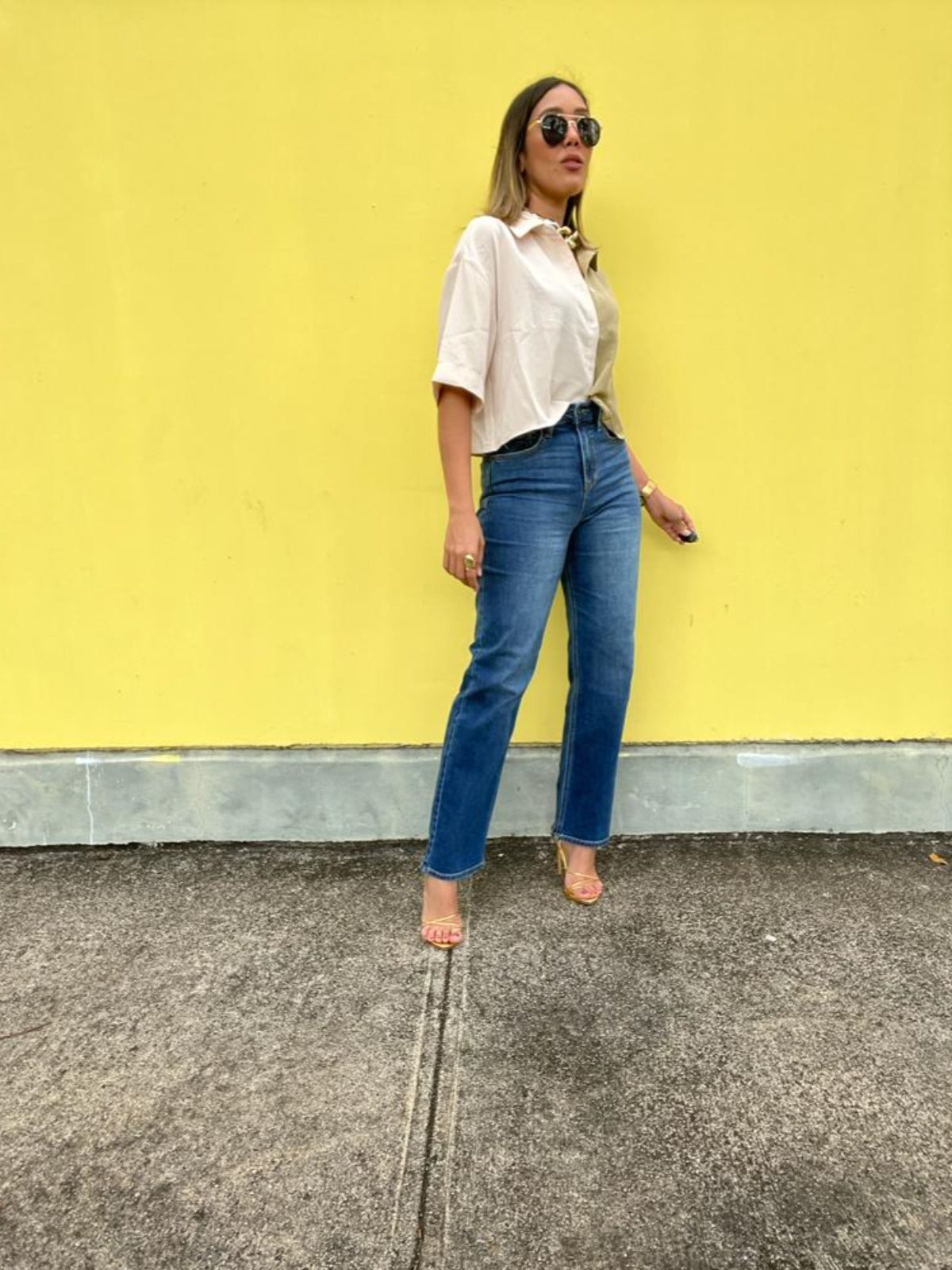 High Rise Loose Fit Jeans