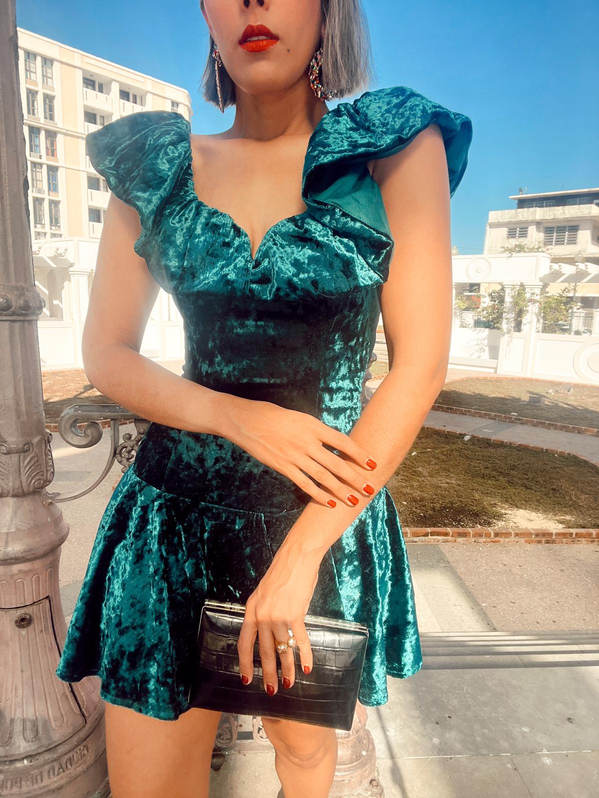Planning to Party Velvet Mini Dress