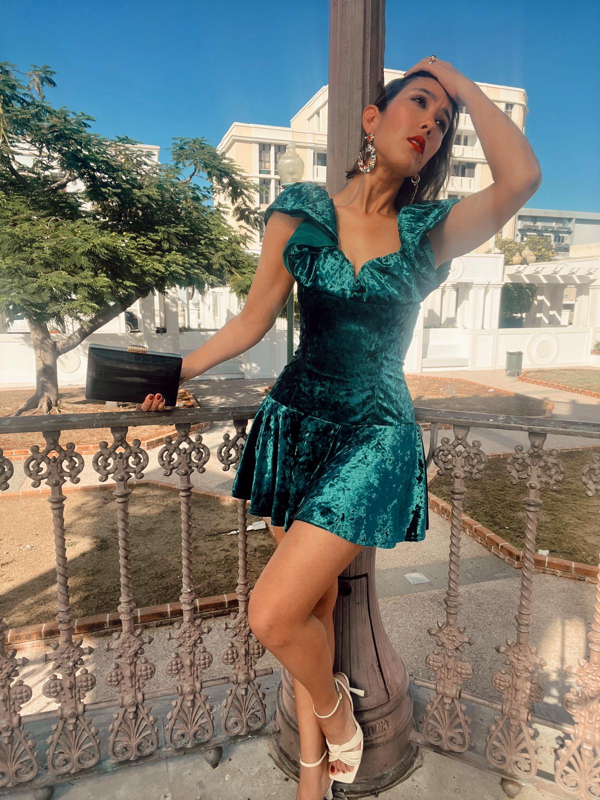 Planning to Party Velvet Mini Dress