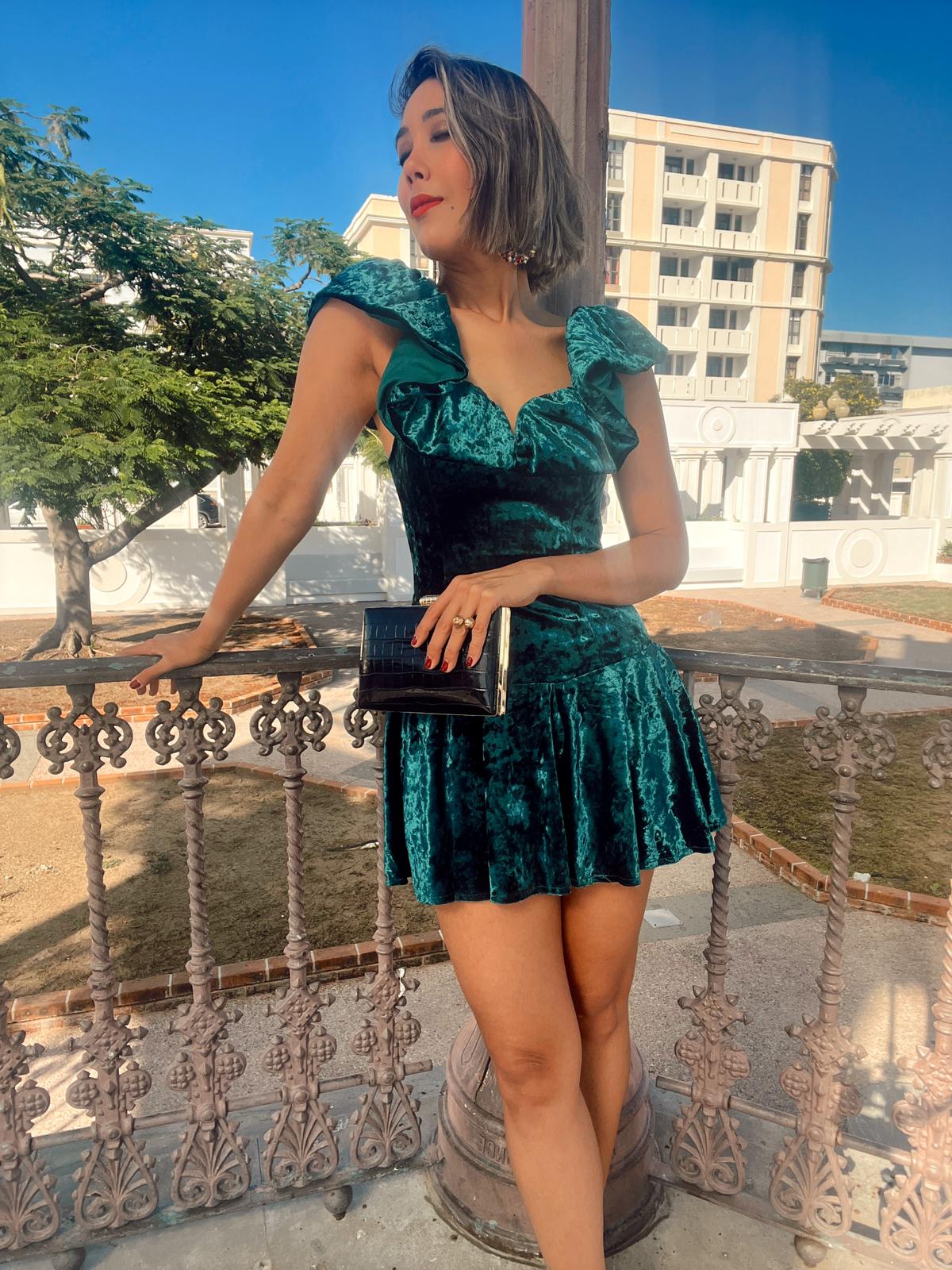 Planning to Party Velvet Mini Dress