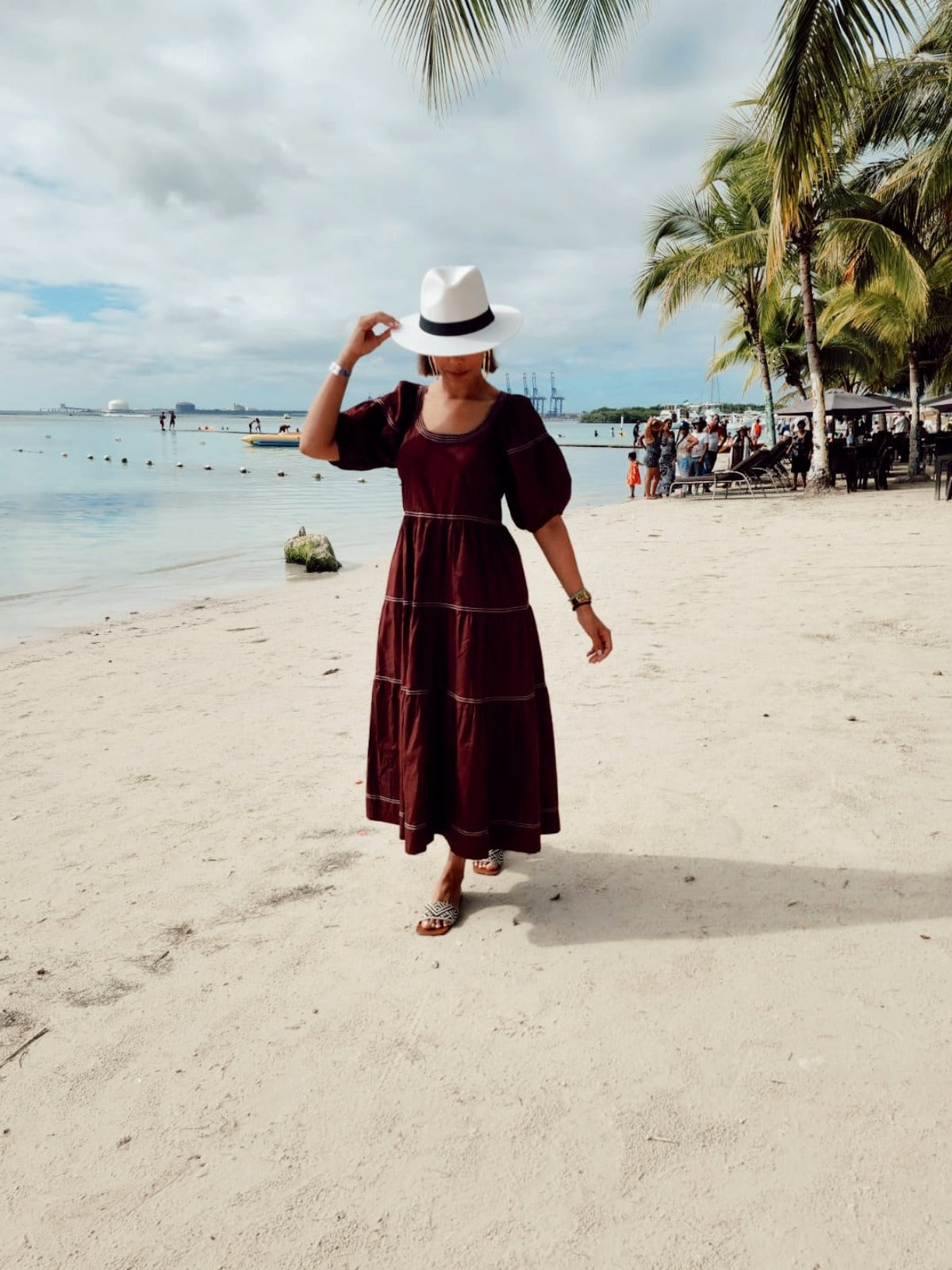 Sofie Tiered Midi Dress