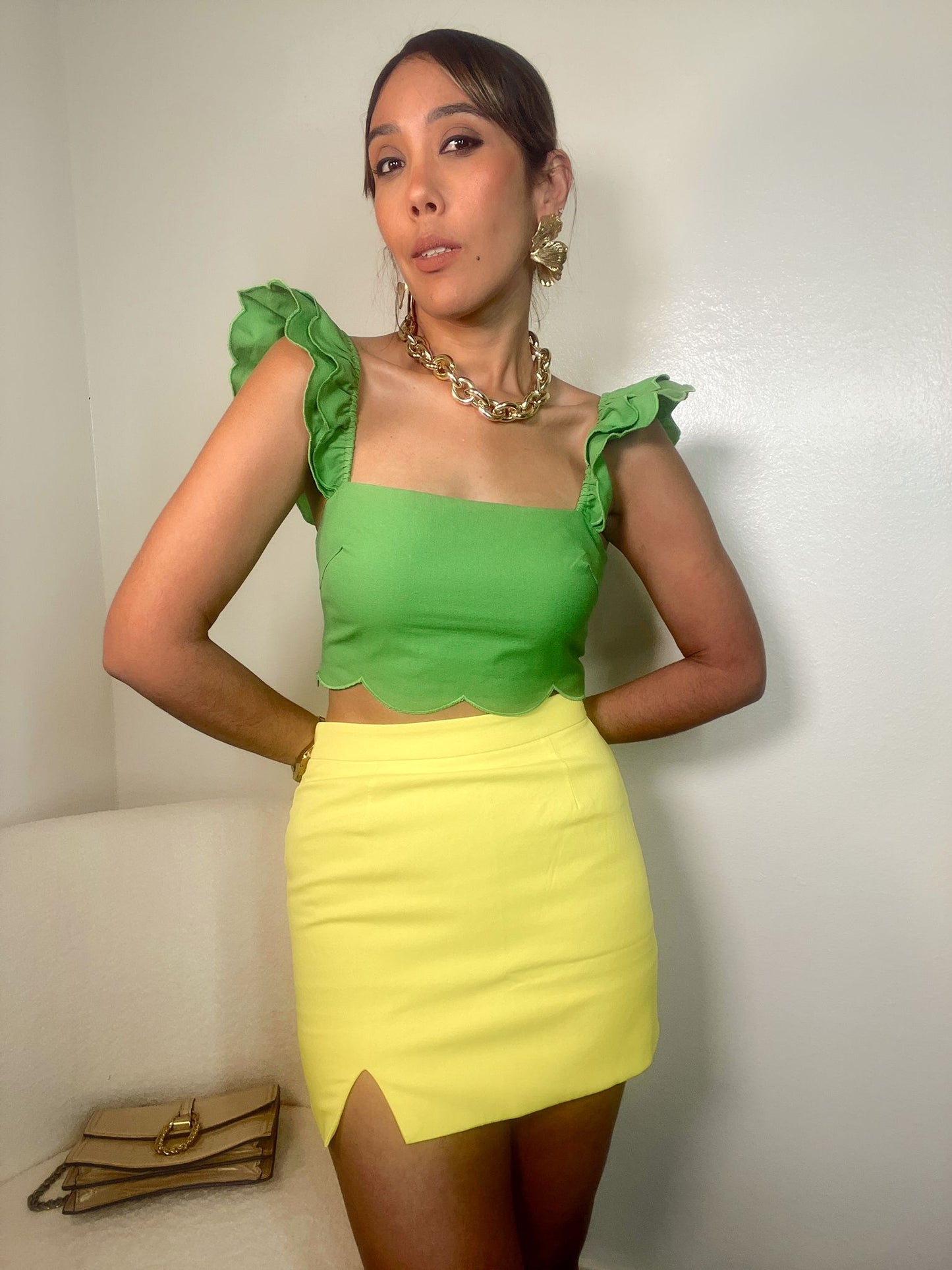 Take Command Mini Skirt