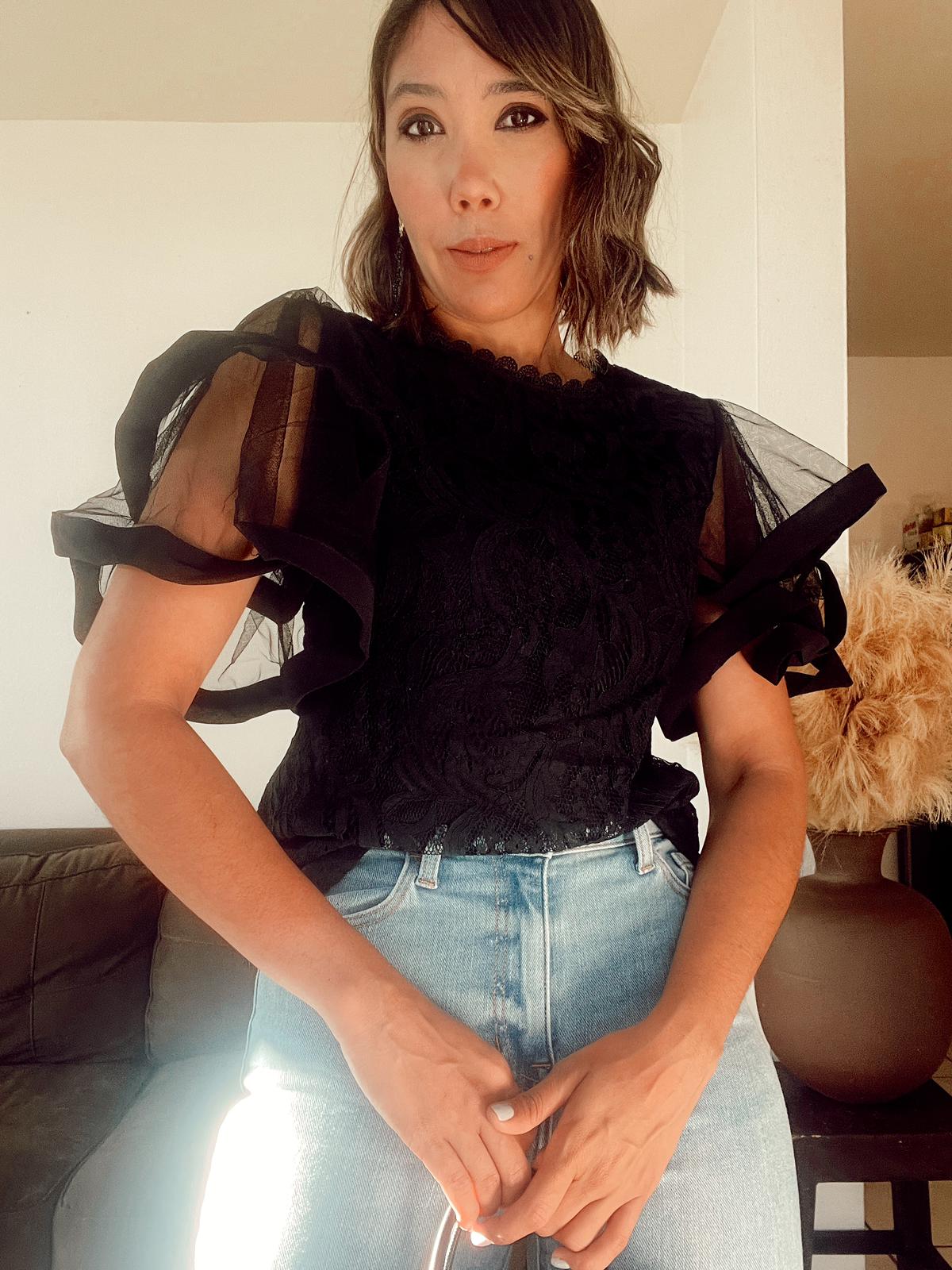 Donatella Upgraded Lace Blouse