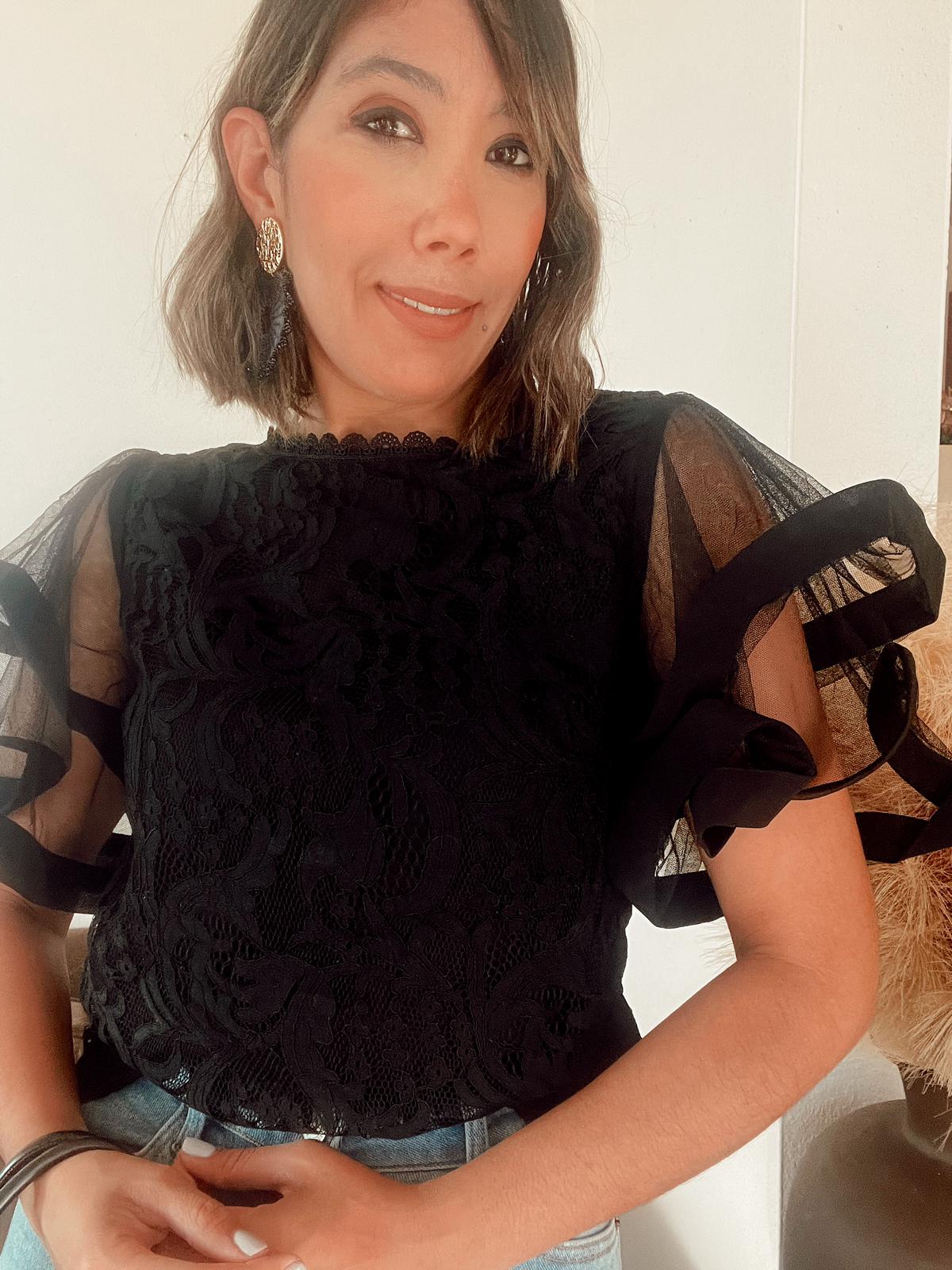 Donatella Upgraded Lace Blouse