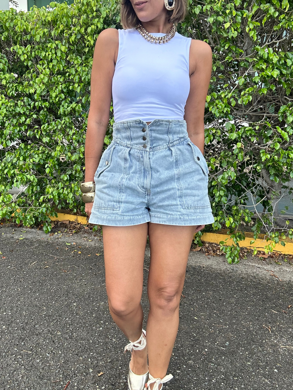 The Modern Classic Denim Shorts