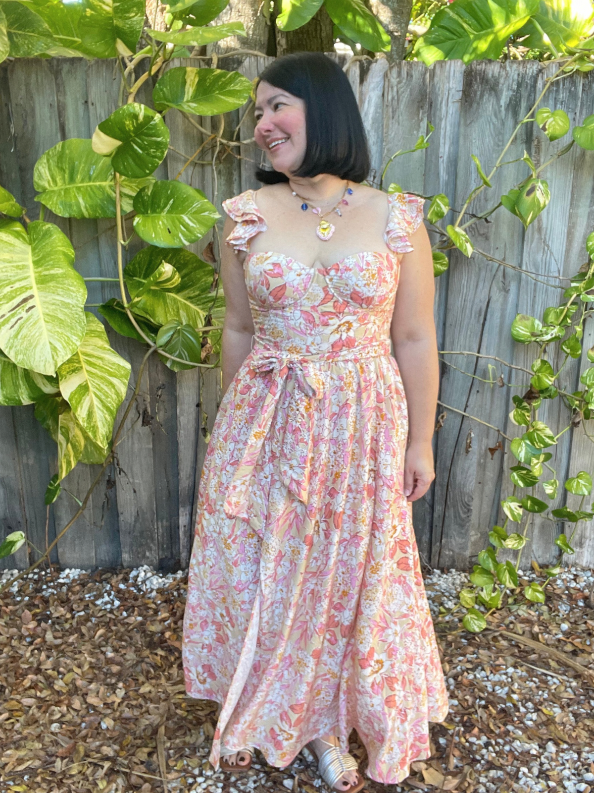 Probably Should Corset Flutter Dress