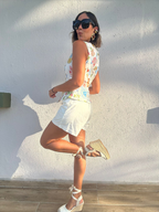 Marina Chic Belted Shorts