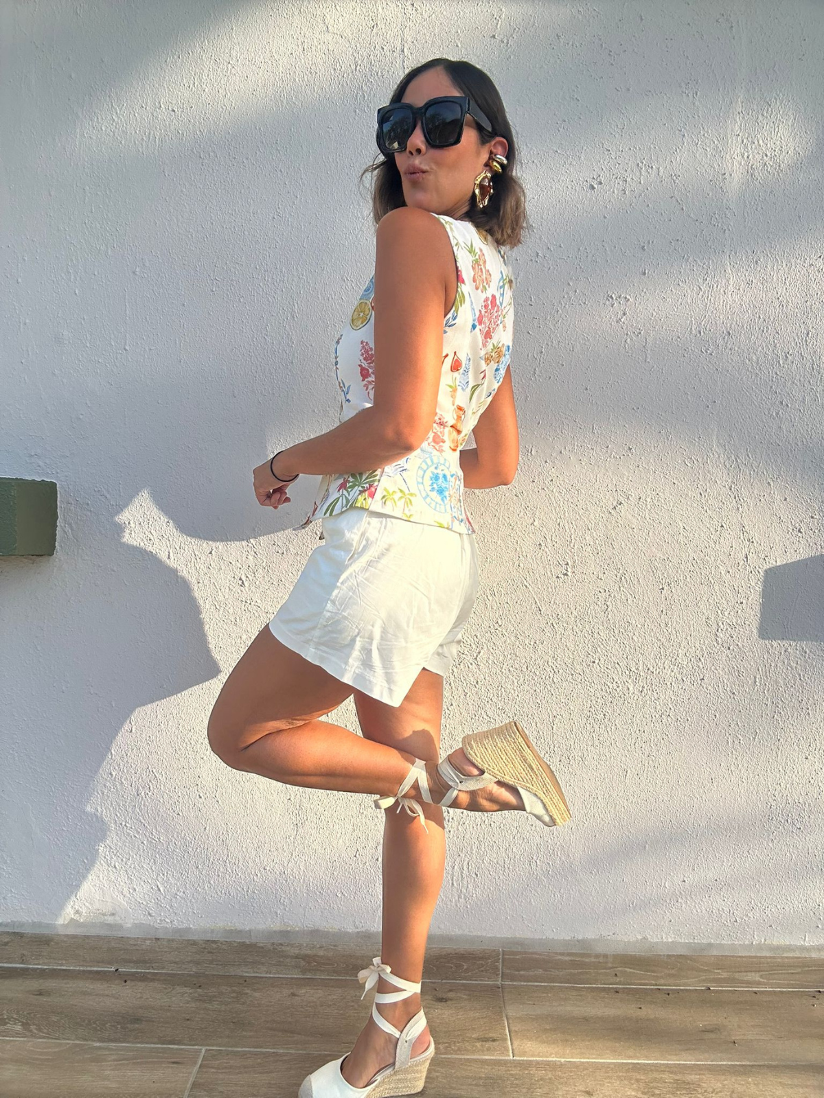 Marina Chic Belted Shorts