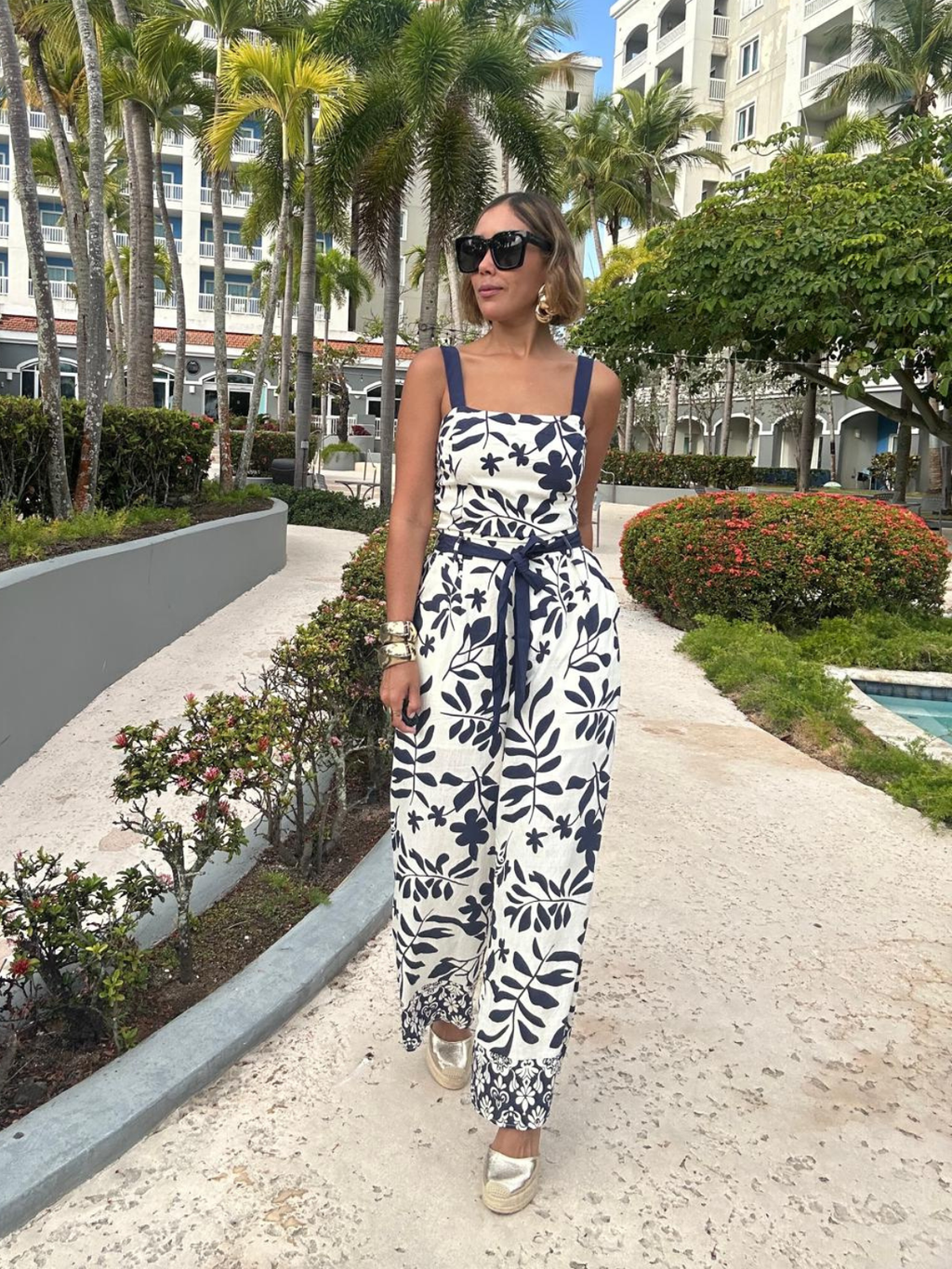 Palm District Top and Pants Set