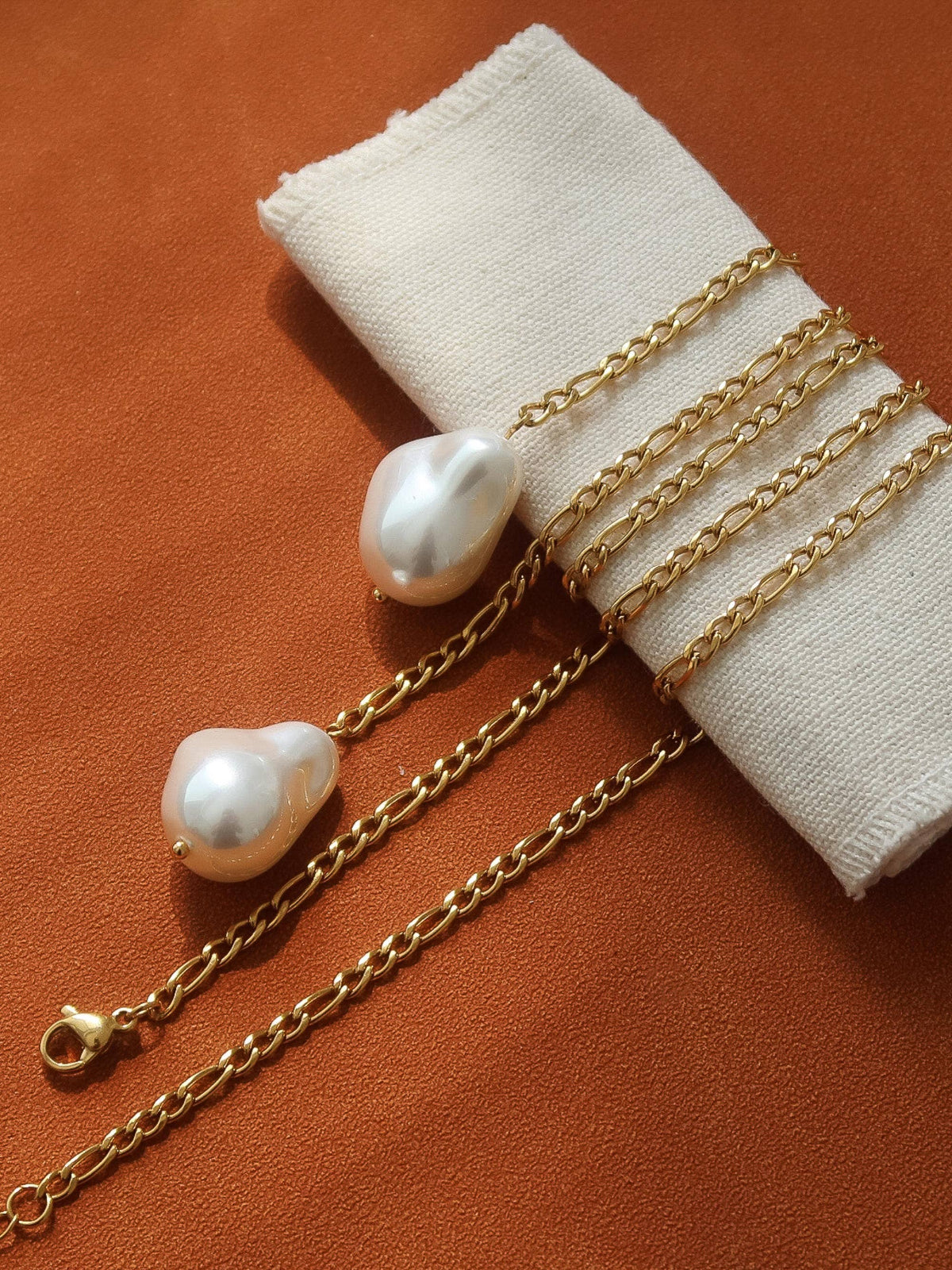 Trévia 18K Gold Non-Tarnish Baroque Pearl Necklace