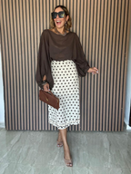 The Dot Situation Midi Skirt