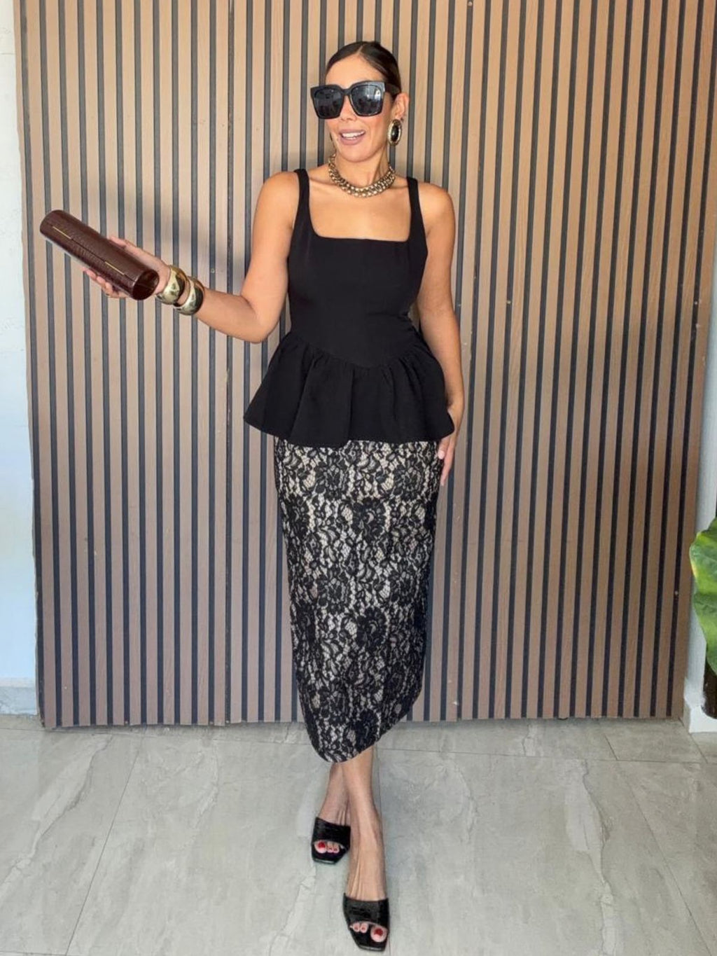 She Sets the Tone Peplum Top