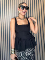 She Sets the Tone Peplum Top