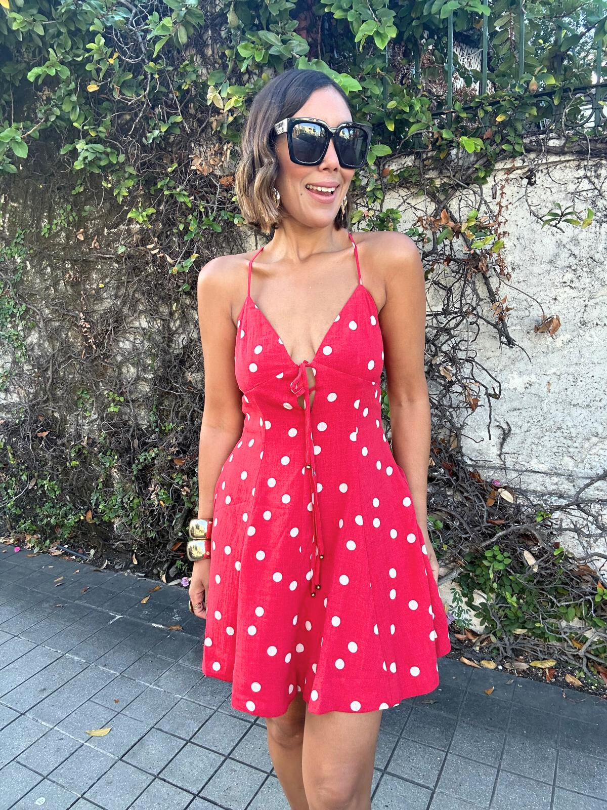 Show Stopper Cross-Back Mini Dress