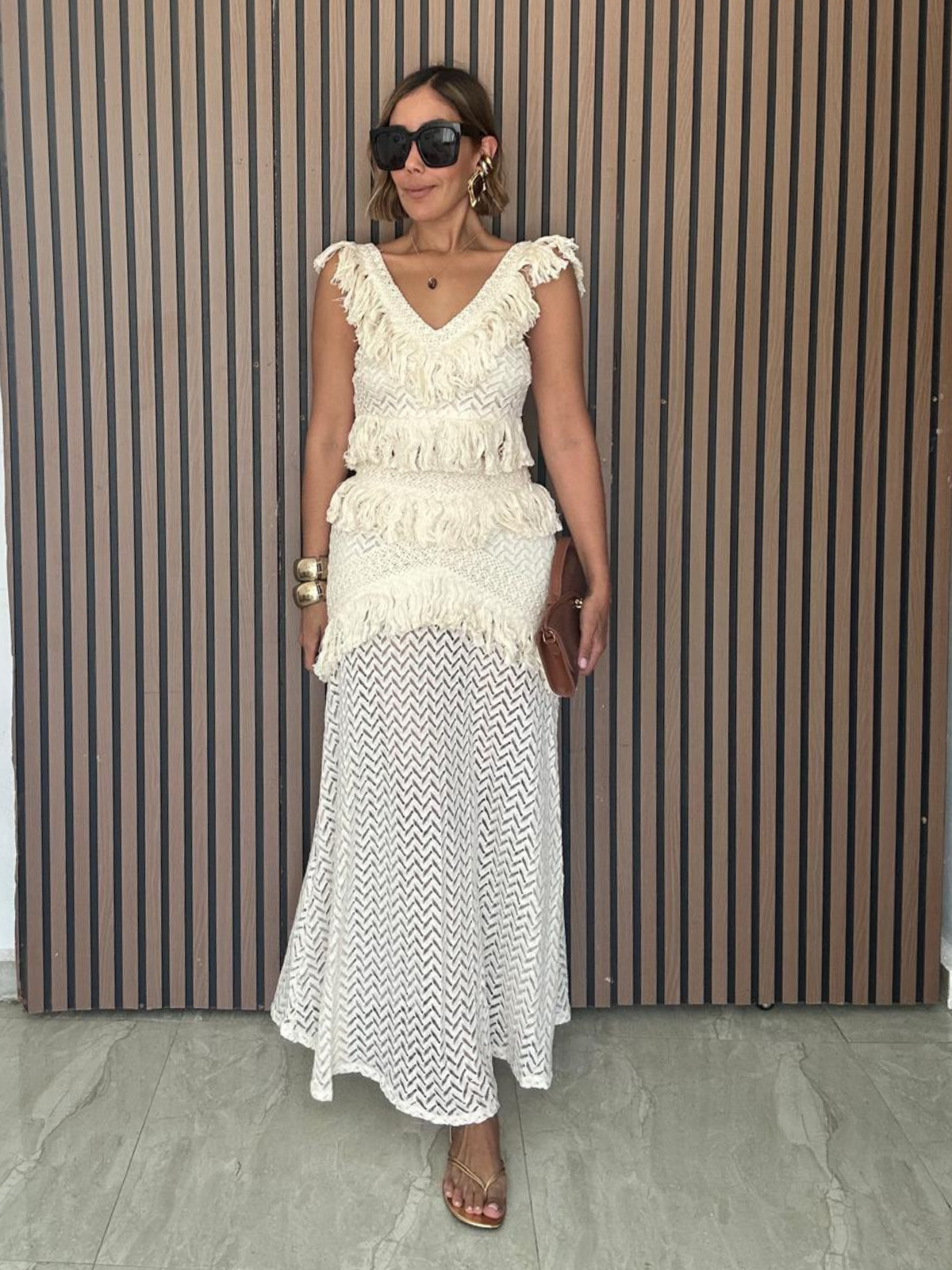 The Amalfi Fringe Top & Skirt Set