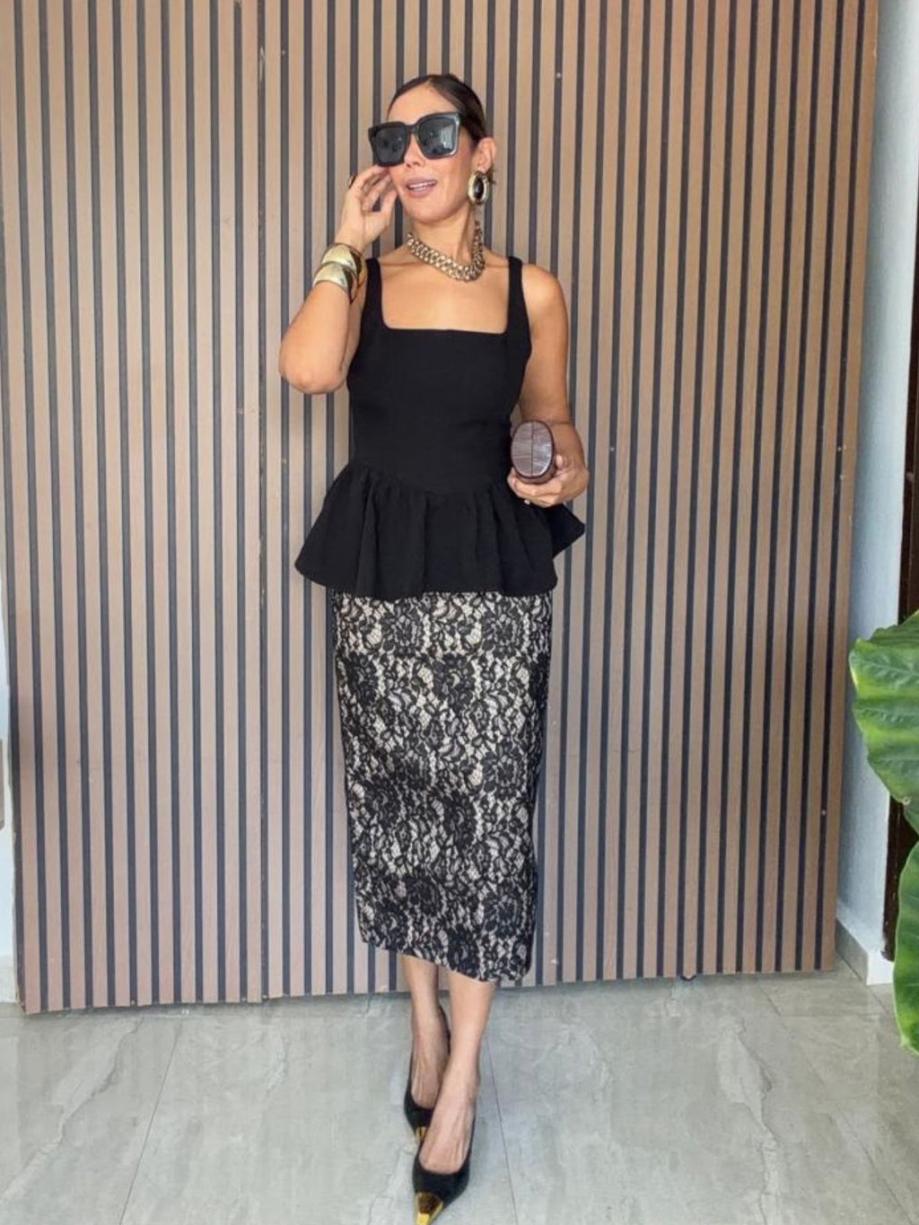 She Sets the Tone Peplum Top