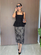 She Sets the Tone Peplum Top