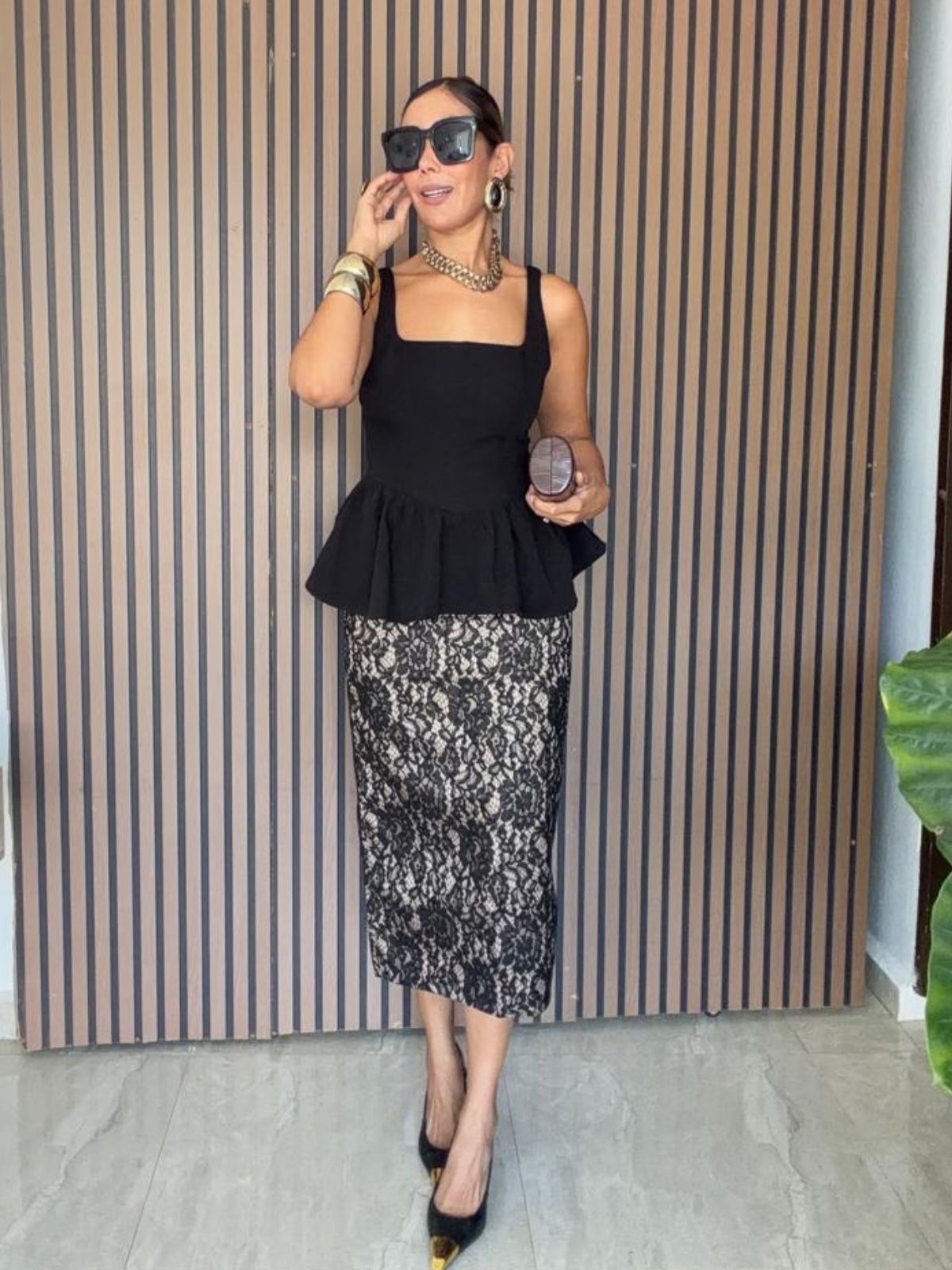 She Sets the Tone Peplum Top