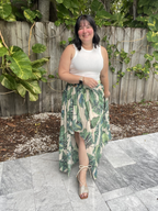Tropic Sway High-Low Skirt