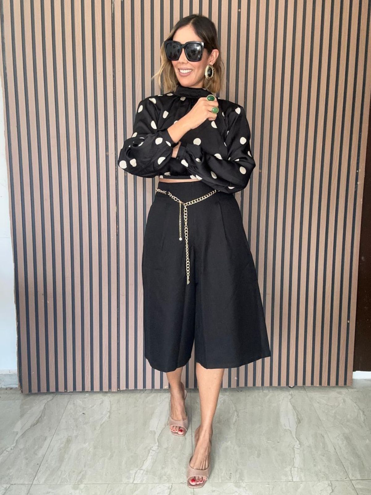 The Gabriela Chain-Belt Culottes