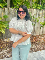 Cloudline Ruffle Tie Blouse