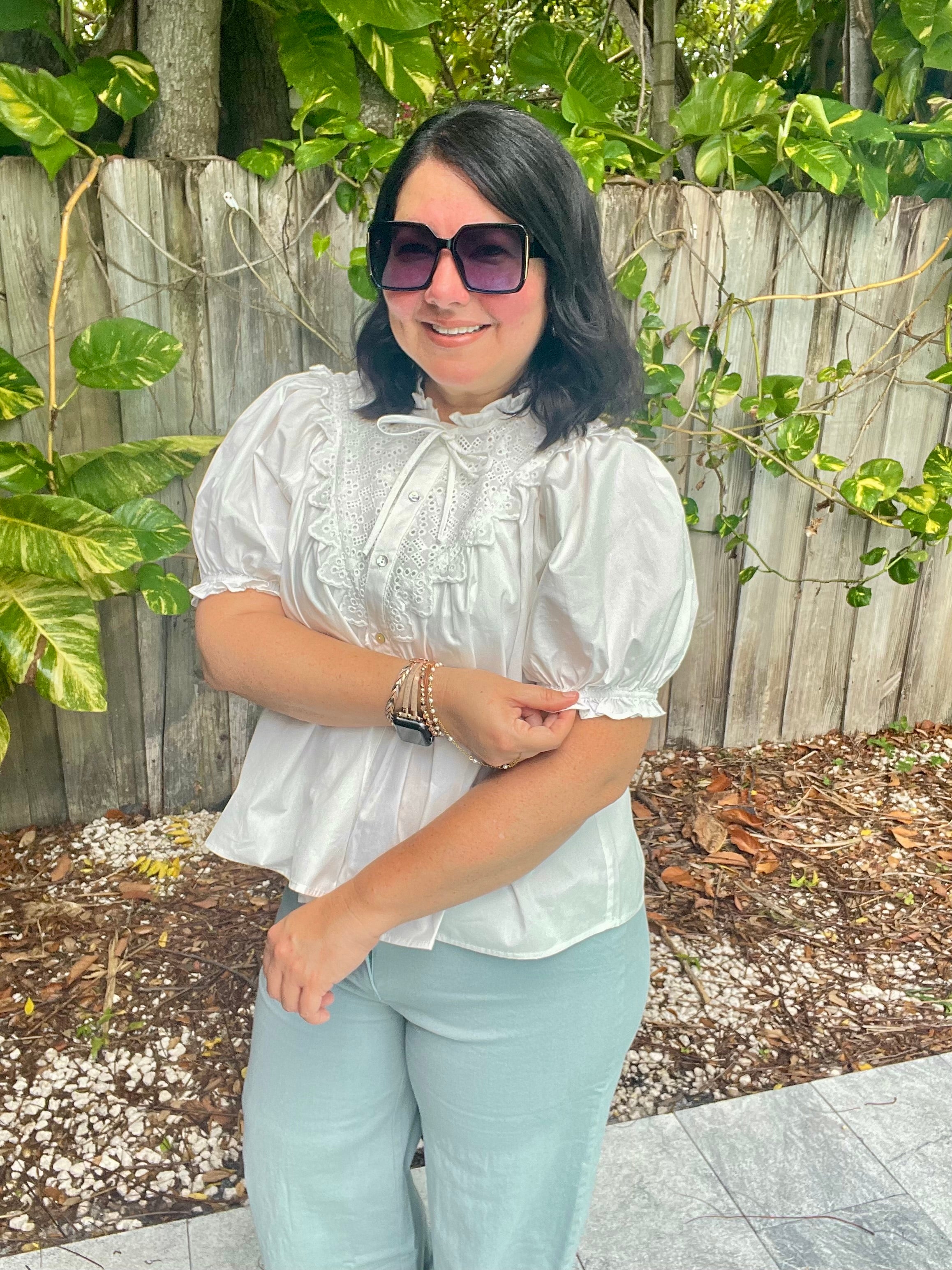 Cloudline Ruffle Tie Blouse