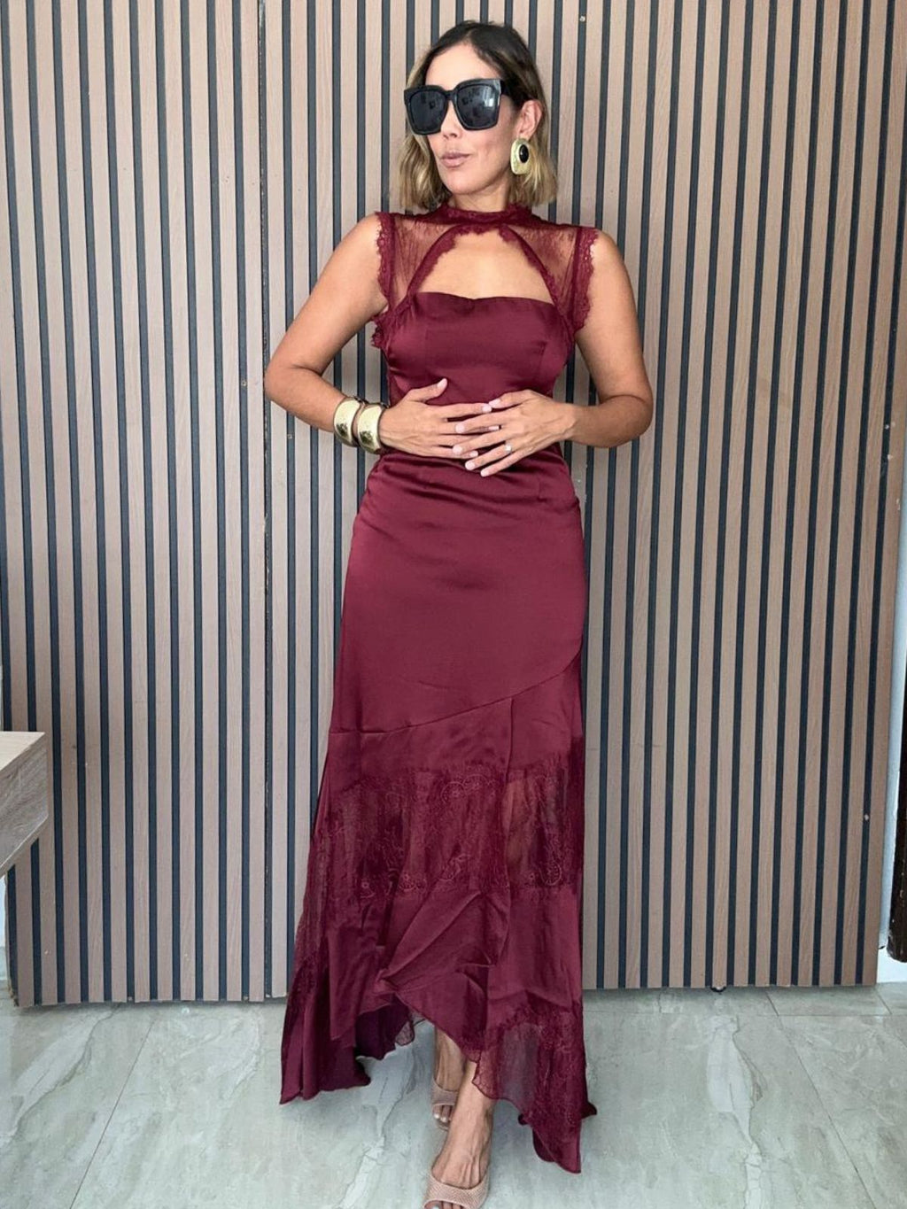 The Heart's Desire Burgundy Gown