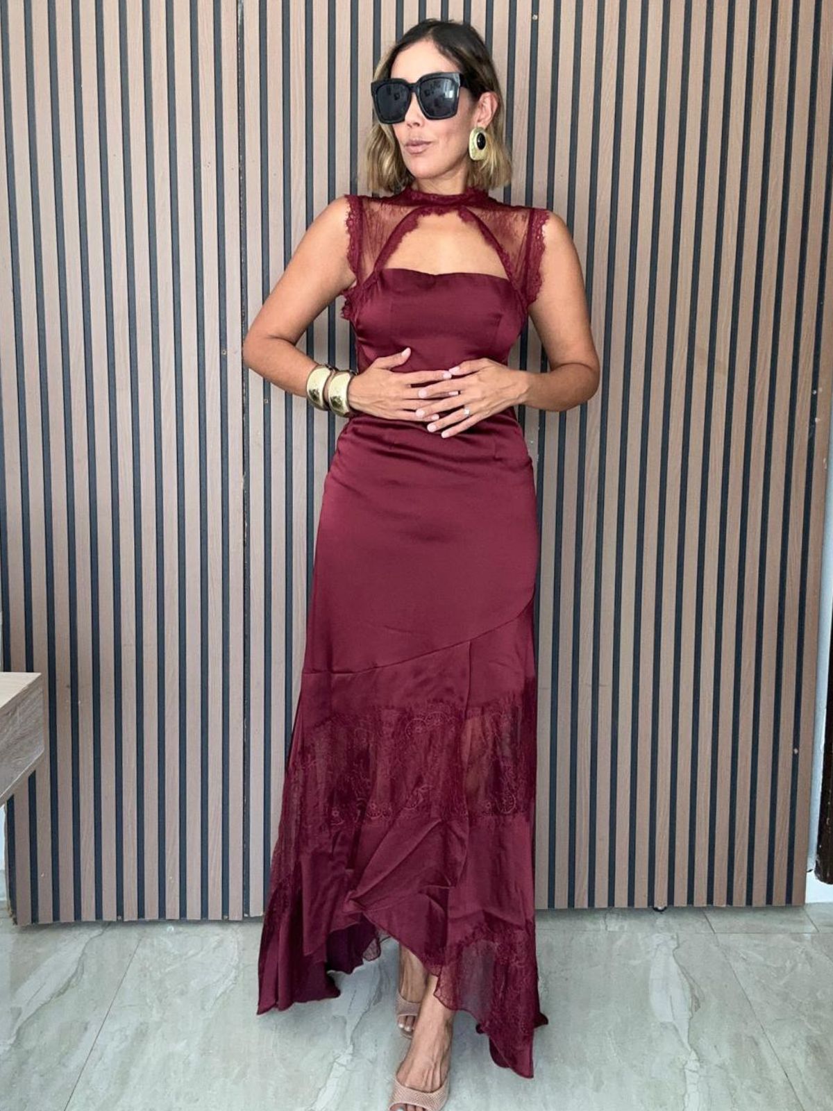 The Heart's Desire Burgundy Gown