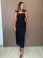 She’s the Moment Lace Midi Dress
