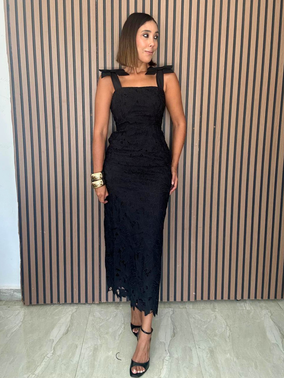 She’s the Moment Lace Midi Dress