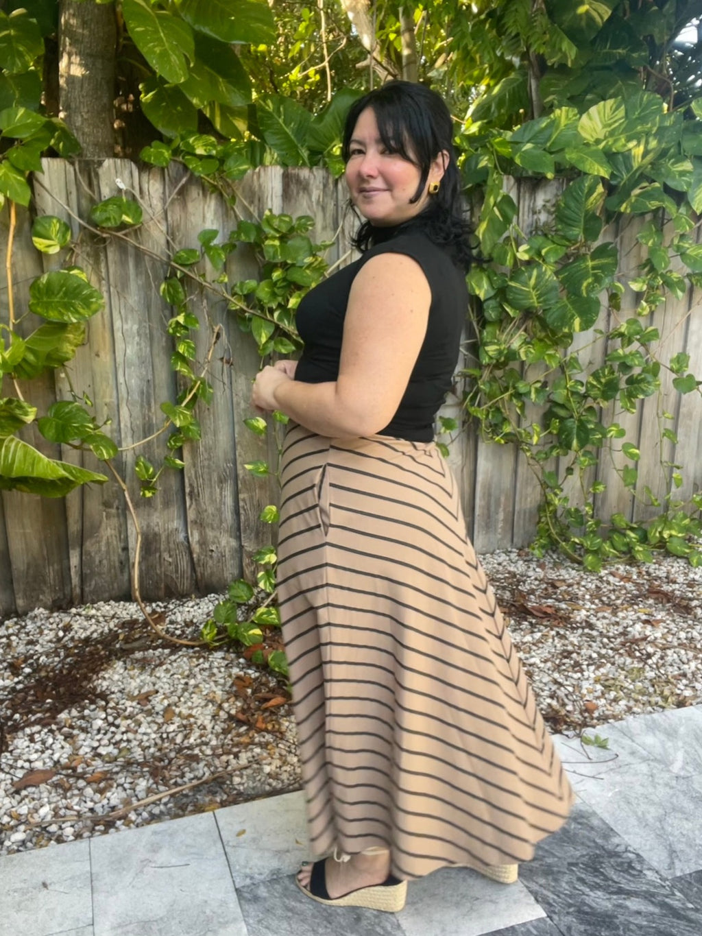 A Touch of Warmth Midi Skirt