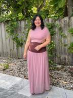 The Bordeaux Blush Maxi Dress