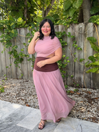 The Bordeaux Blush Maxi Dress