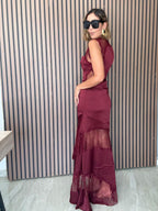 The Heart's Desire Burgundy Gown