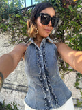 The Defined & Desired Denim Top