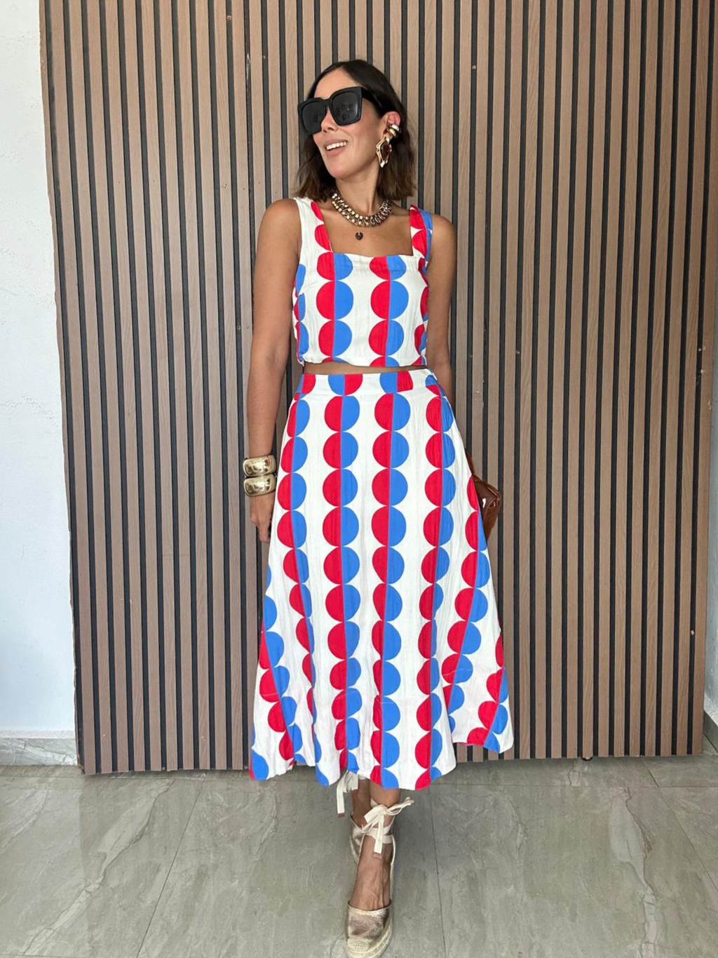 The Darling Days Crop Top & Midi Skirt Set