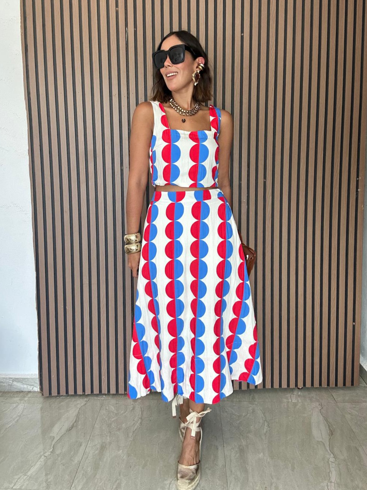 The Darling Days Crop Top & Midi Skirt Set