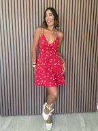 Show Stopper Cross-Back Mini Dress