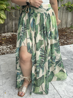 Tropic Sway High-Low Skirt