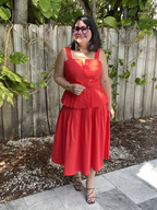 The Pretty Comes Easy Midi Skirt